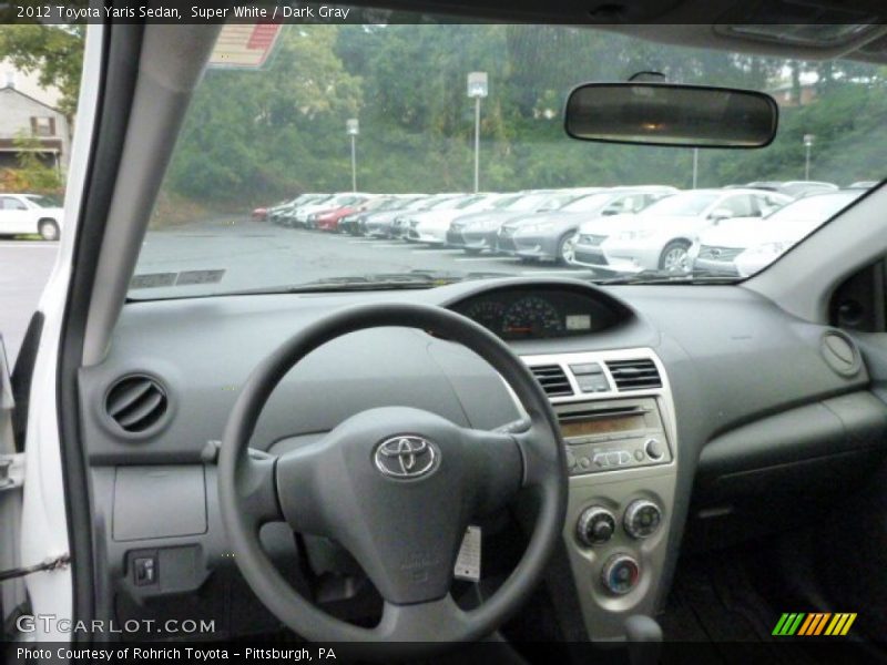 Dashboard of 2012 Yaris Sedan