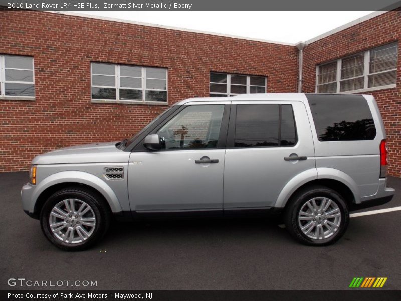 Zermatt Silver Metallic / Ebony 2010 Land Rover LR4 HSE Plus