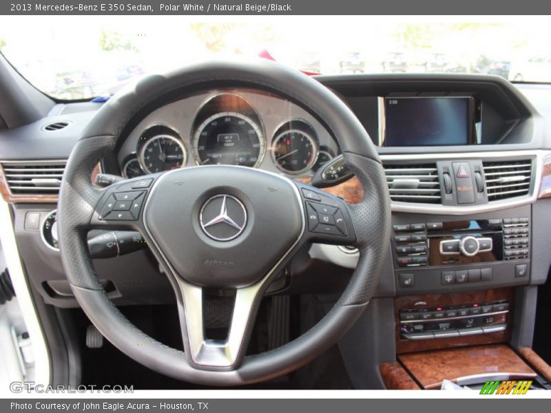 Polar White / Natural Beige/Black 2013 Mercedes-Benz E 350 Sedan