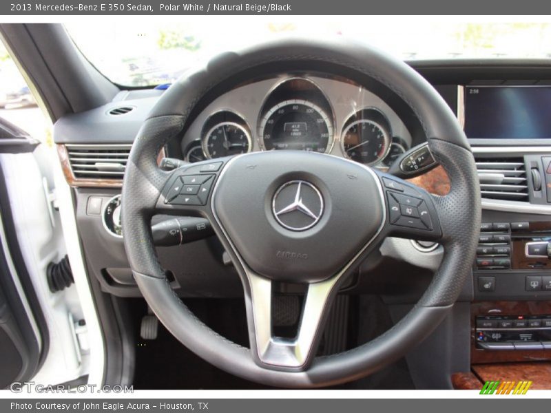Polar White / Natural Beige/Black 2013 Mercedes-Benz E 350 Sedan