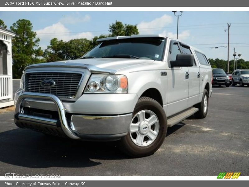 Silver Metallic / Dark Flint 2004 Ford F150 XLT SuperCrew