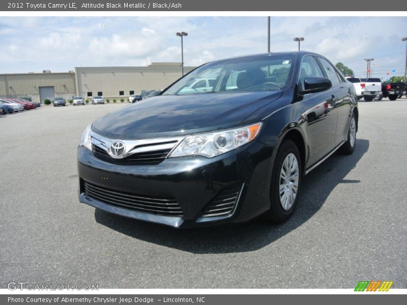 Attitude Black Metallic / Black/Ash 2012 Toyota Camry LE