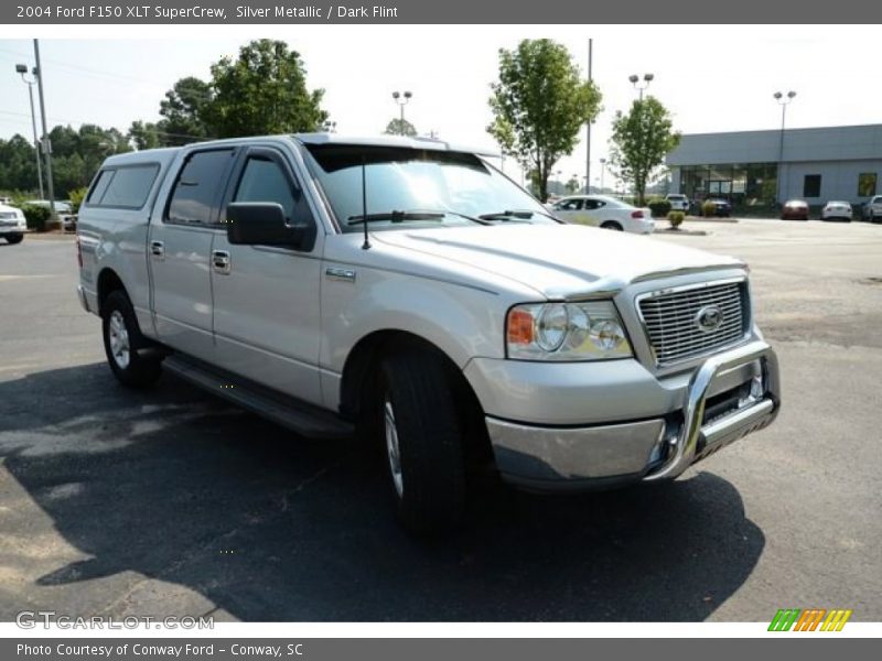 Silver Metallic / Dark Flint 2004 Ford F150 XLT SuperCrew