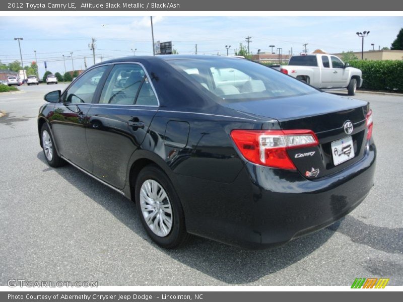 Attitude Black Metallic / Black/Ash 2012 Toyota Camry LE