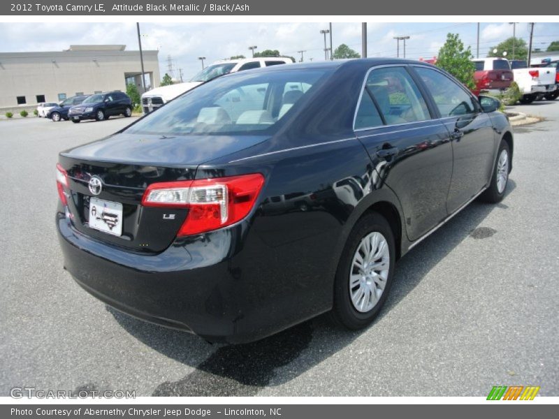 Attitude Black Metallic / Black/Ash 2012 Toyota Camry LE