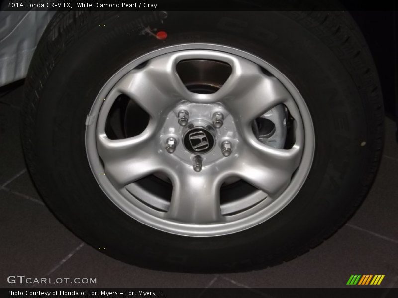 White Diamond Pearl / Gray 2014 Honda CR-V LX