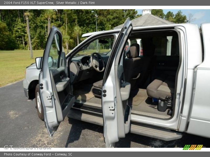 Silver Metallic / Dark Flint 2004 Ford F150 XLT SuperCrew