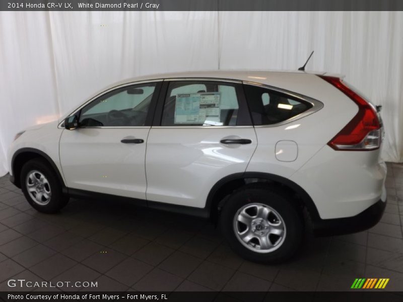 White Diamond Pearl / Gray 2014 Honda CR-V LX