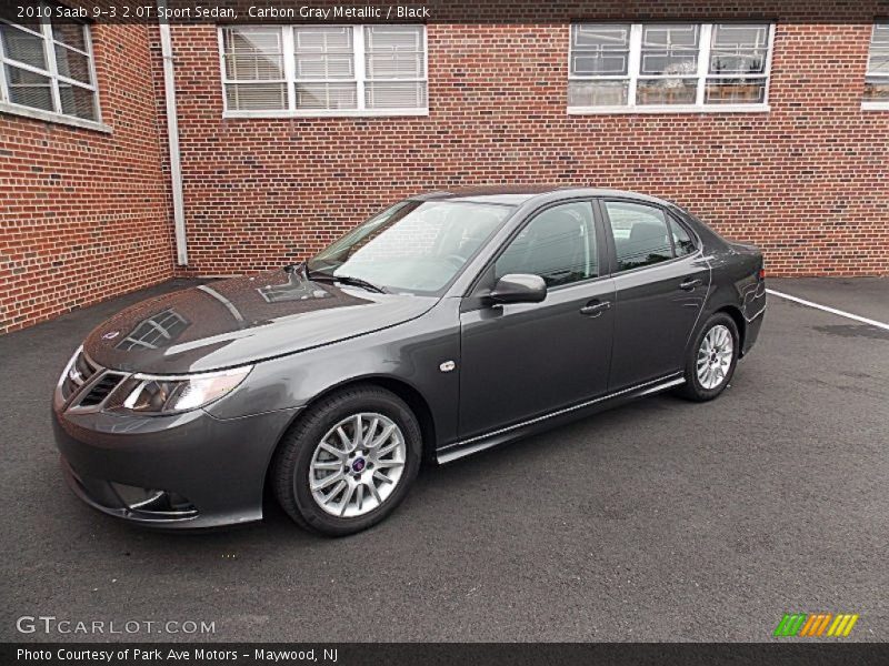 Carbon Gray Metallic / Black 2010 Saab 9-3 2.0T Sport Sedan