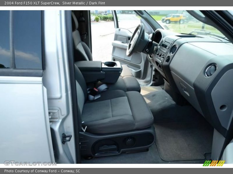Silver Metallic / Dark Flint 2004 Ford F150 XLT SuperCrew