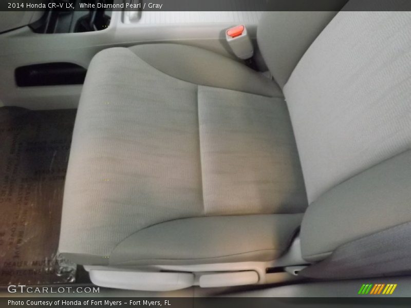 White Diamond Pearl / Gray 2014 Honda CR-V LX