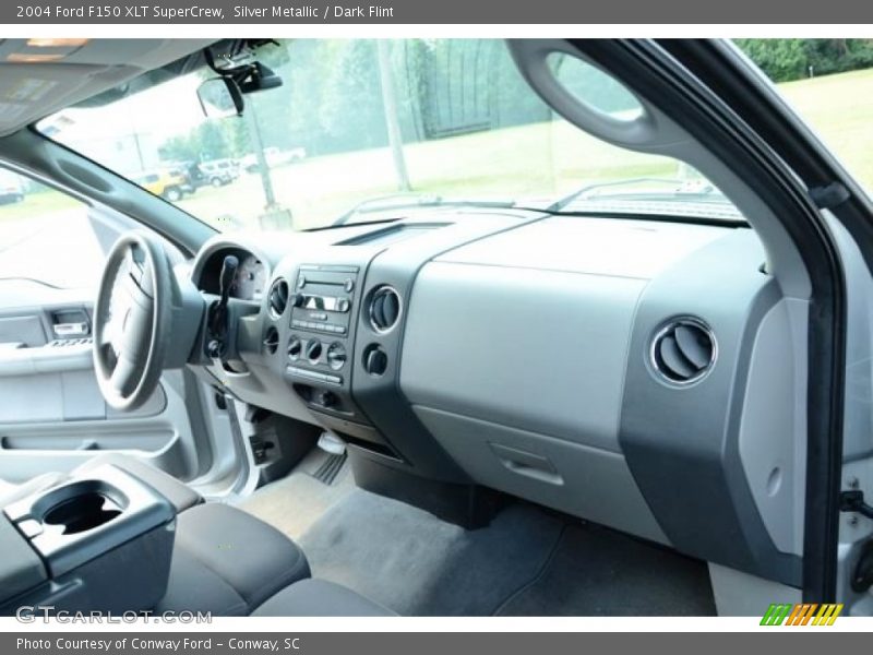 Silver Metallic / Dark Flint 2004 Ford F150 XLT SuperCrew