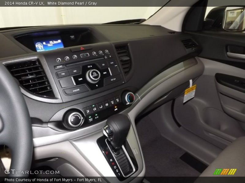 White Diamond Pearl / Gray 2014 Honda CR-V LX