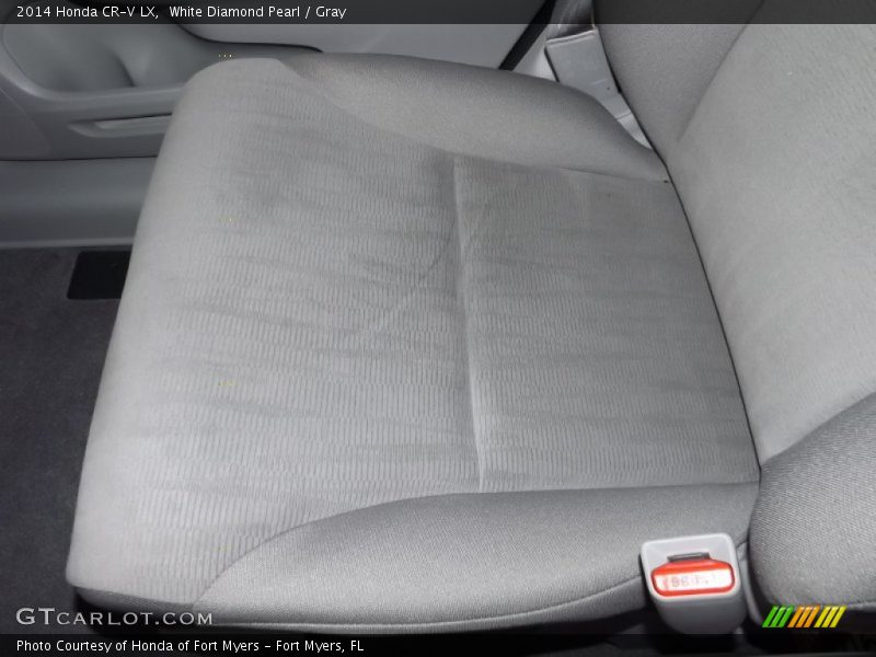 White Diamond Pearl / Gray 2014 Honda CR-V LX