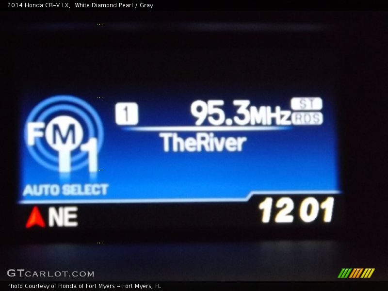 White Diamond Pearl / Gray 2014 Honda CR-V LX