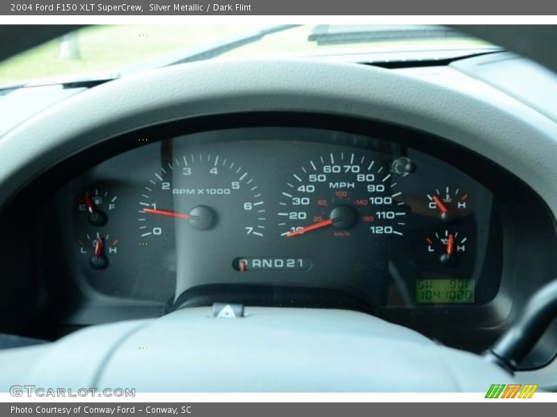 Silver Metallic / Dark Flint 2004 Ford F150 XLT SuperCrew