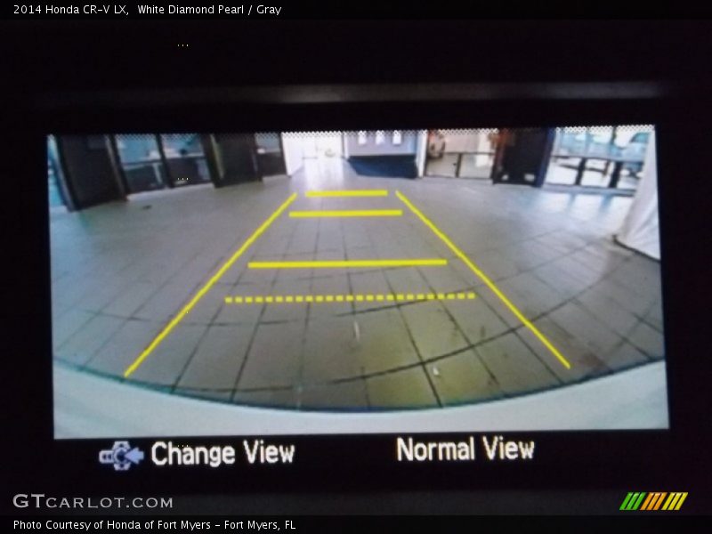 White Diamond Pearl / Gray 2014 Honda CR-V LX