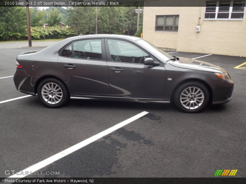 Carbon Gray Metallic / Black 2010 Saab 9-3 2.0T Sport Sedan