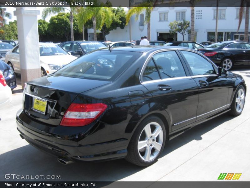 Black / Black 2010 Mercedes-Benz C 300 Sport