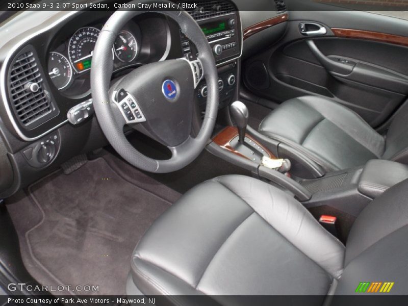 Carbon Gray Metallic / Black 2010 Saab 9-3 2.0T Sport Sedan