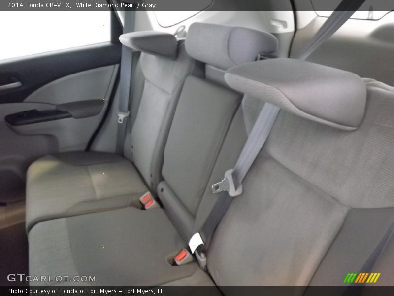 White Diamond Pearl / Gray 2014 Honda CR-V LX