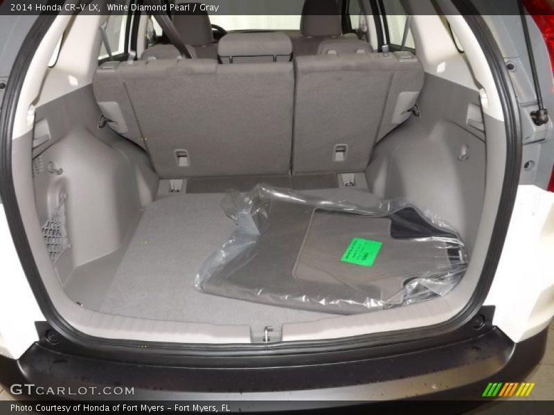 White Diamond Pearl / Gray 2014 Honda CR-V LX