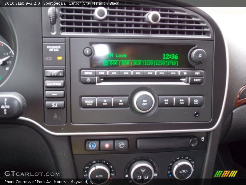 Carbon Gray Metallic / Black 2010 Saab 9-3 2.0T Sport Sedan