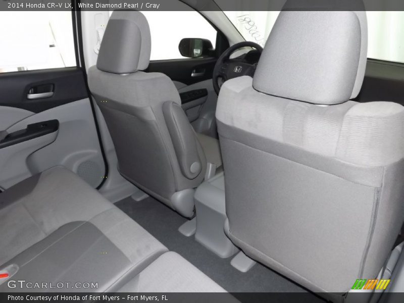 White Diamond Pearl / Gray 2014 Honda CR-V LX
