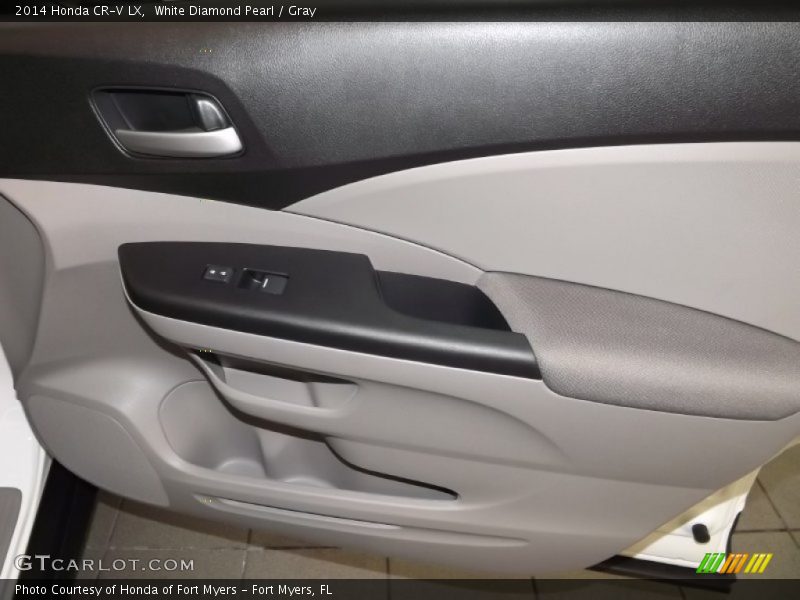 White Diamond Pearl / Gray 2014 Honda CR-V LX