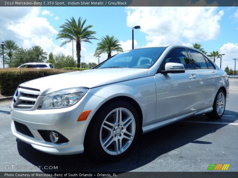 Iridium Silver Metallic / Grey/Black 2010 Mercedes-Benz C 350 Sport