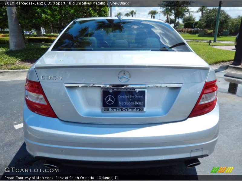 Iridium Silver Metallic / Grey/Black 2010 Mercedes-Benz C 350 Sport