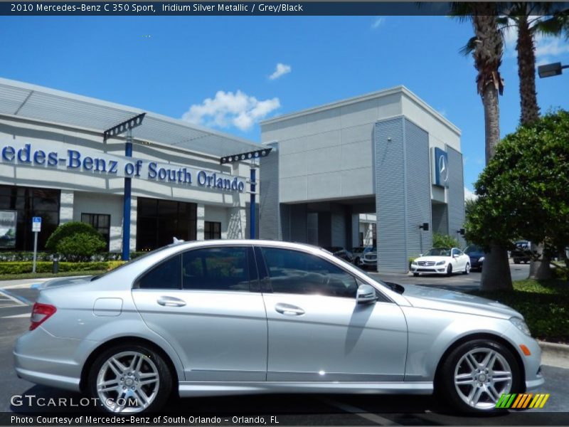 Iridium Silver Metallic / Grey/Black 2010 Mercedes-Benz C 350 Sport
