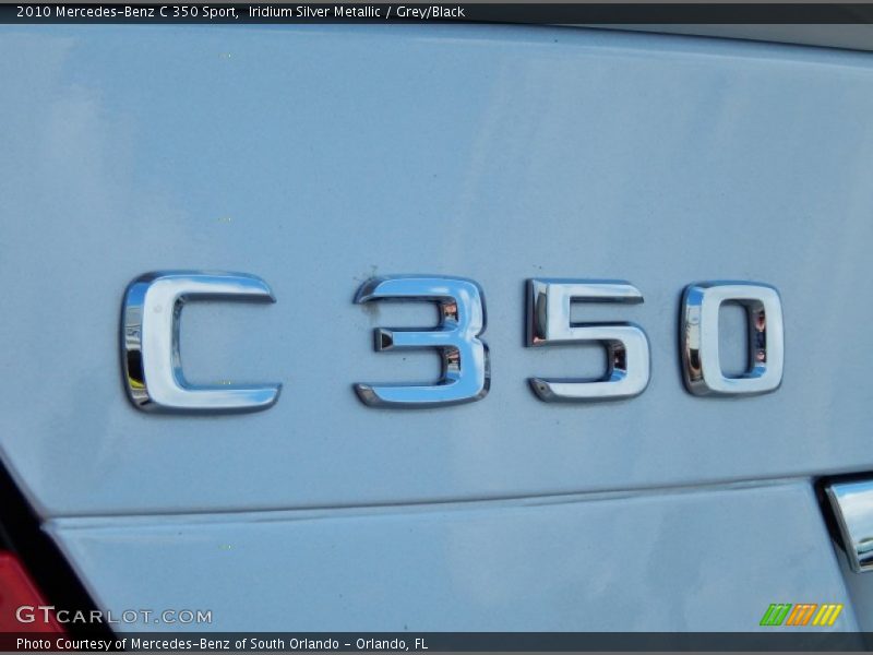 Iridium Silver Metallic / Grey/Black 2010 Mercedes-Benz C 350 Sport