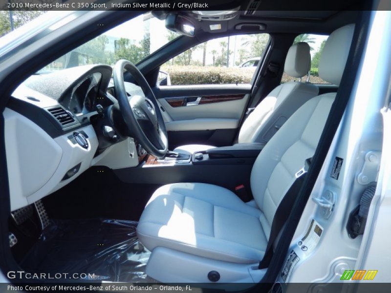 Iridium Silver Metallic / Grey/Black 2010 Mercedes-Benz C 350 Sport