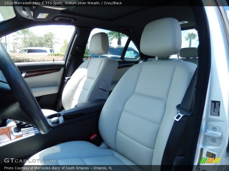 Iridium Silver Metallic / Grey/Black 2010 Mercedes-Benz C 350 Sport