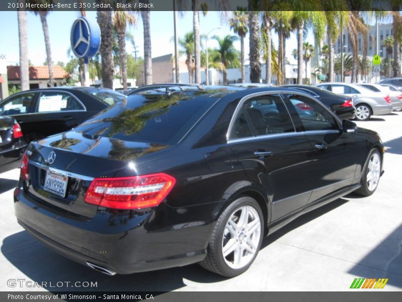 Black / Black 2010 Mercedes-Benz E 350 Sedan
