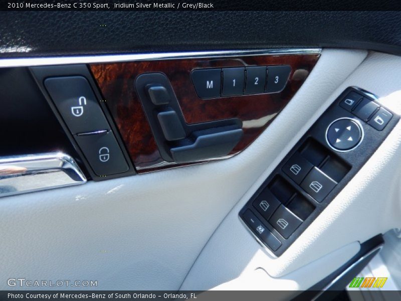 Iridium Silver Metallic / Grey/Black 2010 Mercedes-Benz C 350 Sport