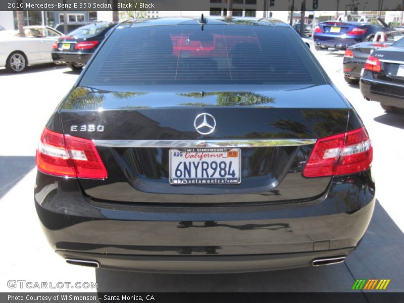 Black / Black 2010 Mercedes-Benz E 350 Sedan
