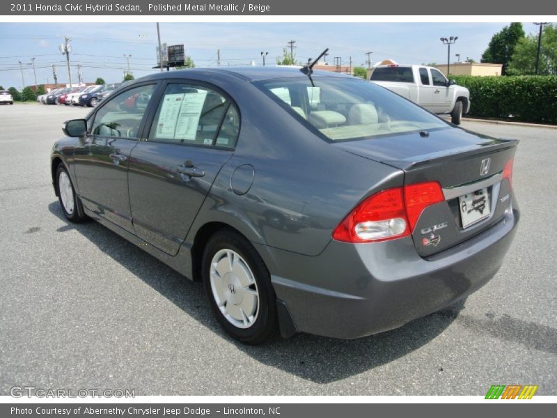 Polished Metal Metallic / Beige 2011 Honda Civic Hybrid Sedan