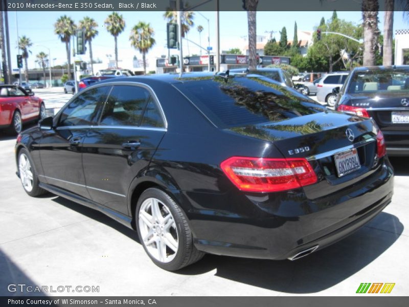 Black / Black 2010 Mercedes-Benz E 350 Sedan