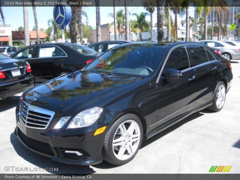 Black / Black 2010 Mercedes-Benz E 350 Sedan