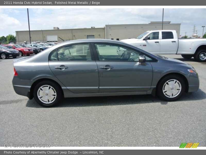 Polished Metal Metallic / Beige 2011 Honda Civic Hybrid Sedan