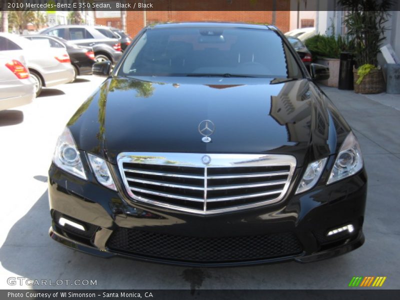 Black / Black 2010 Mercedes-Benz E 350 Sedan
