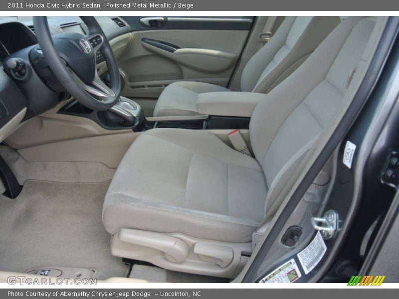 Polished Metal Metallic / Beige 2011 Honda Civic Hybrid Sedan