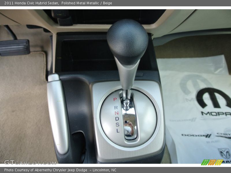Polished Metal Metallic / Beige 2011 Honda Civic Hybrid Sedan