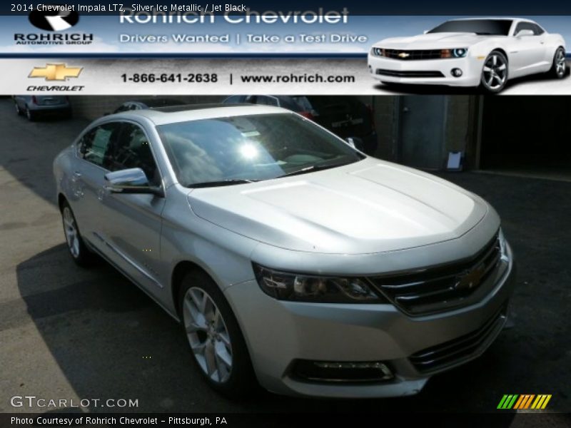 Silver Ice Metallic / Jet Black 2014 Chevrolet Impala LTZ
