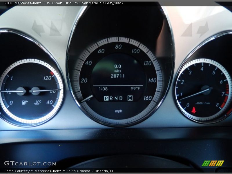 Iridium Silver Metallic / Grey/Black 2010 Mercedes-Benz C 350 Sport