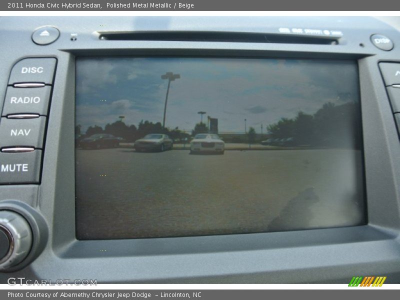 Polished Metal Metallic / Beige 2011 Honda Civic Hybrid Sedan