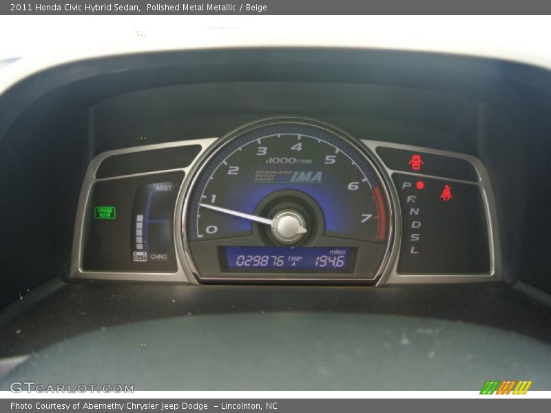Polished Metal Metallic / Beige 2011 Honda Civic Hybrid Sedan