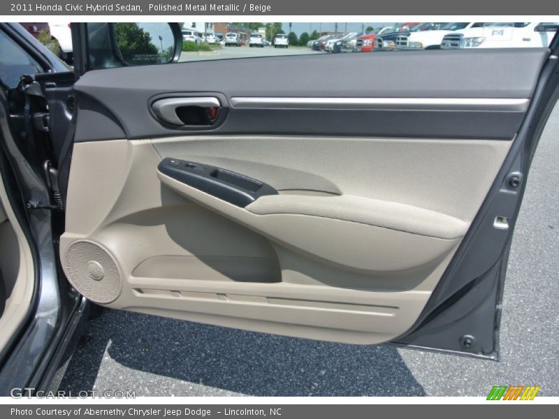 Polished Metal Metallic / Beige 2011 Honda Civic Hybrid Sedan